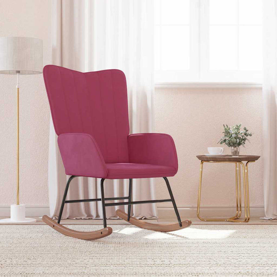 Fotel Bujany , , Obity Aksamitem