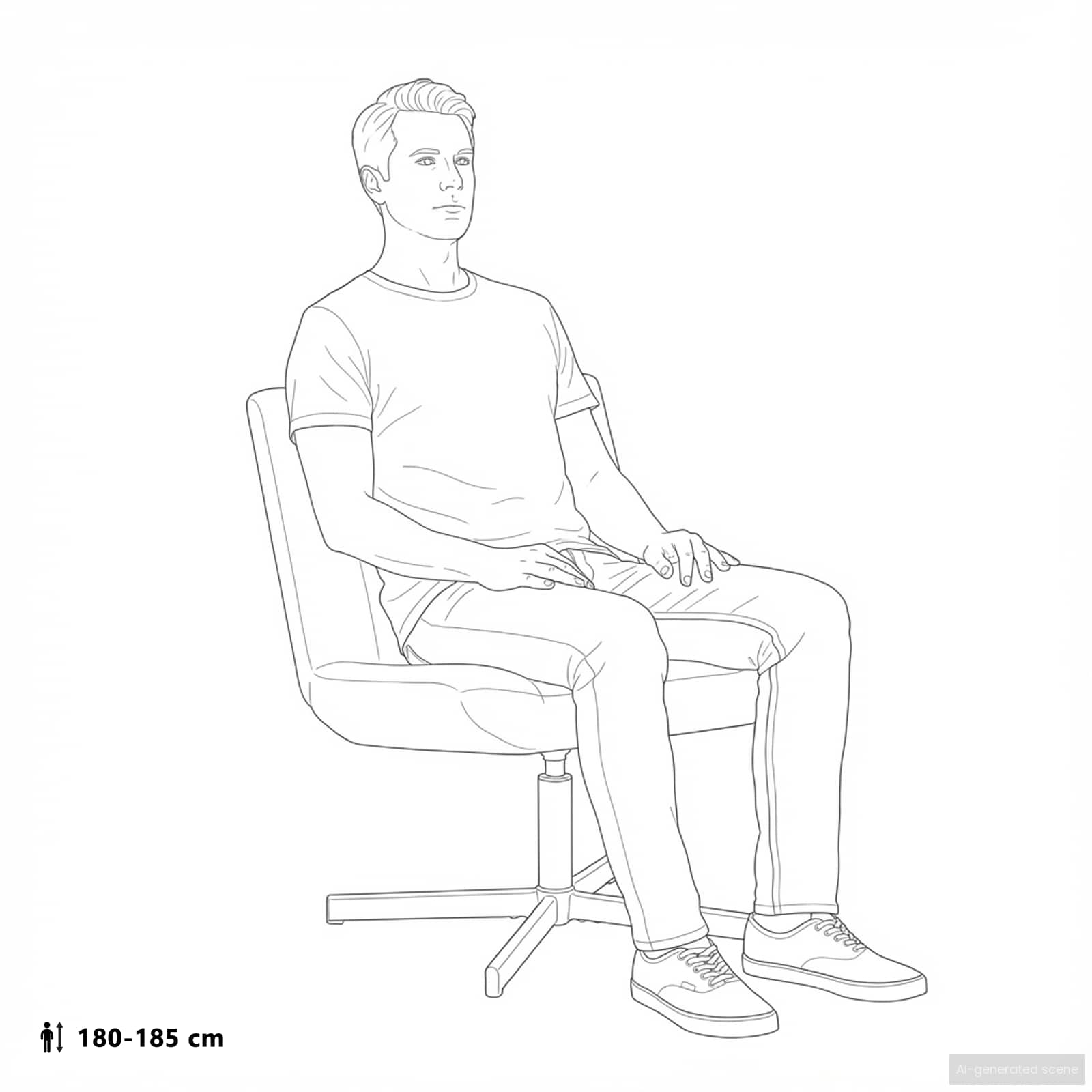 Fotel Obrotowy 63 X 75 X 76 Cm Tkanina