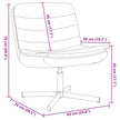 Fotel Obrotowy 63 X 75 X 76 Cm Tkanina