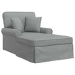 Chaise Lounge Z Fartuszkiem Z Poduszką 3 Pcs Tkanina
