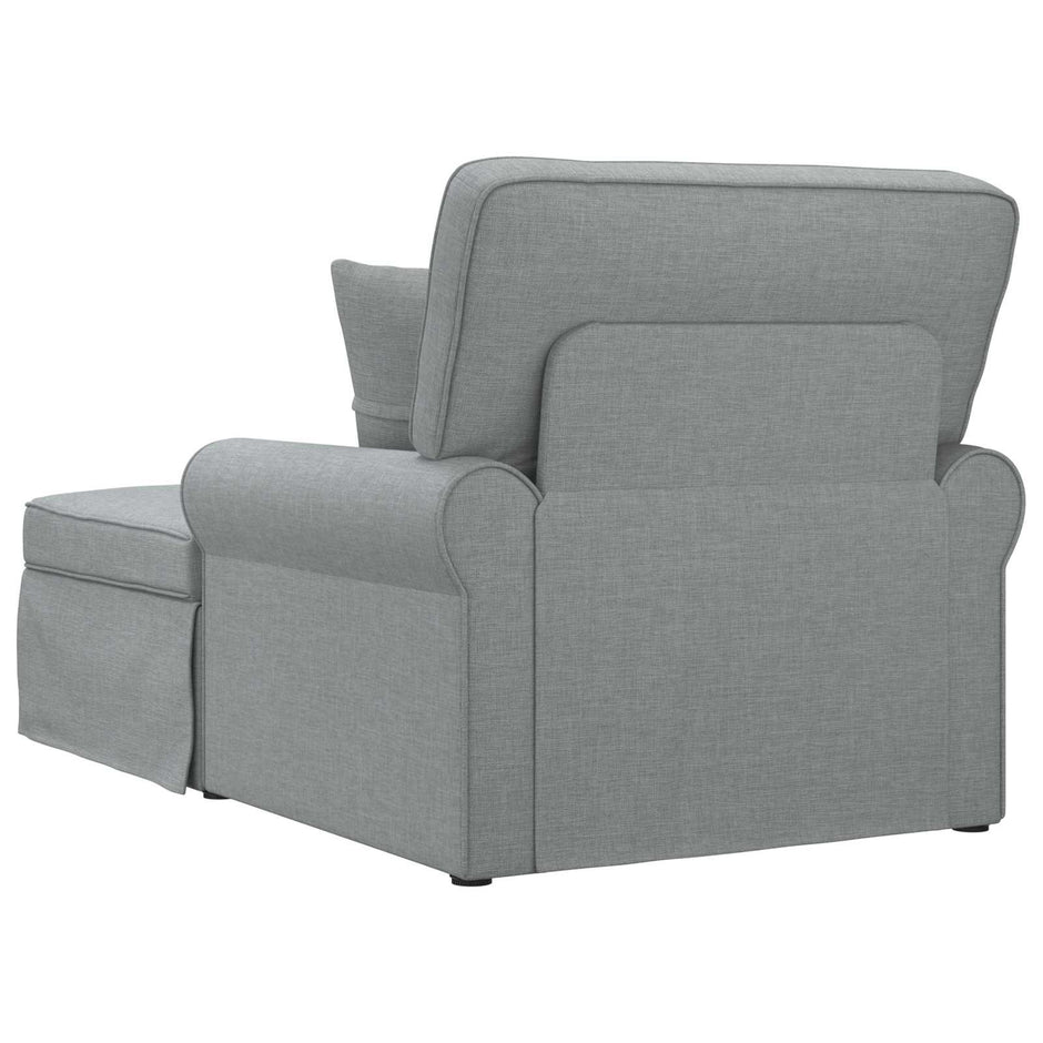 Chaise Lounge Z Fartuszkiem Z Poduszką 3 Pcs Tkanina