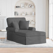 Chaise Lounge Z Fartuszkiem Z Poduszką 3 Pcs Tkanina