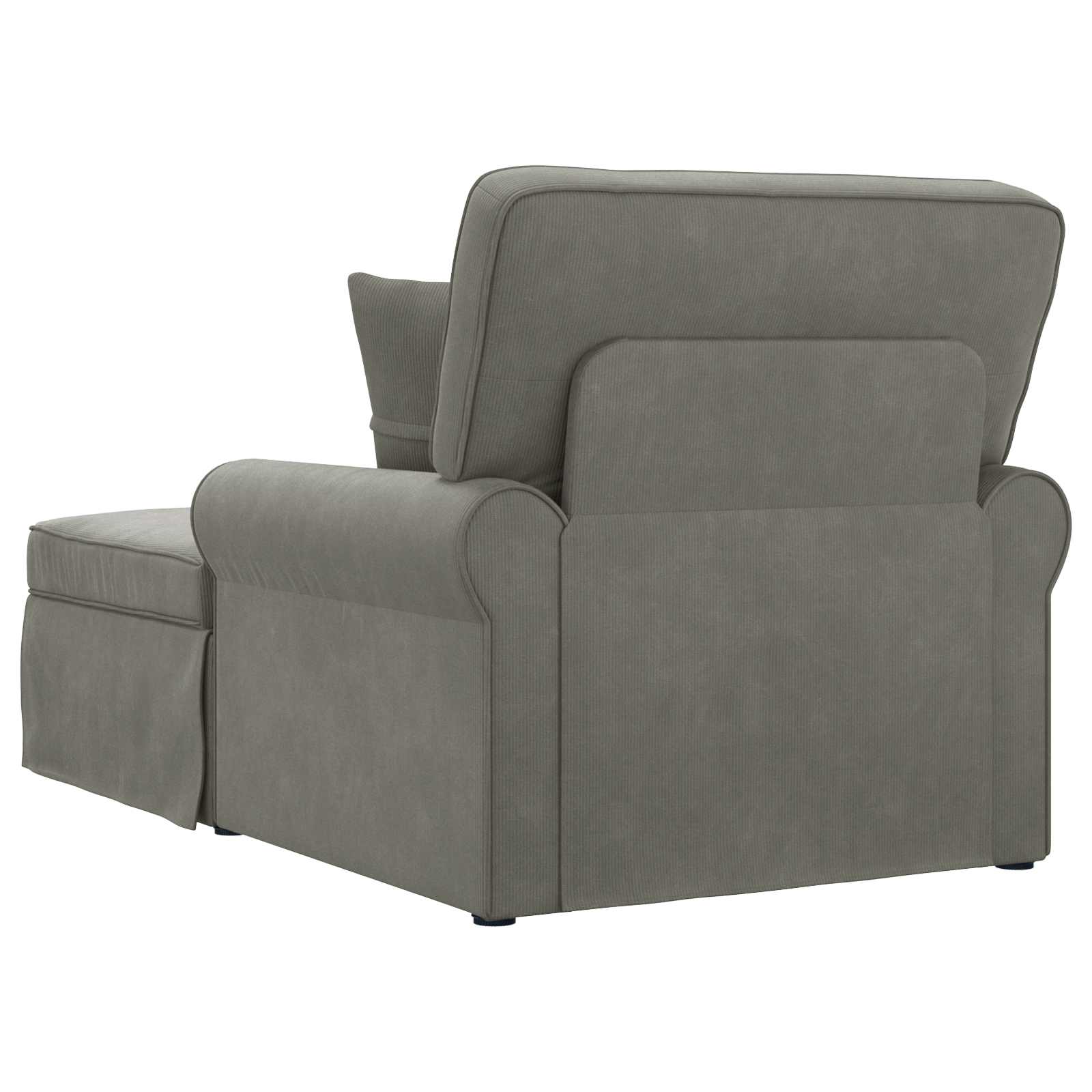 Chaise Lounge Z Fartuszkiem 3 Pcs Tkanina Sztruksowa